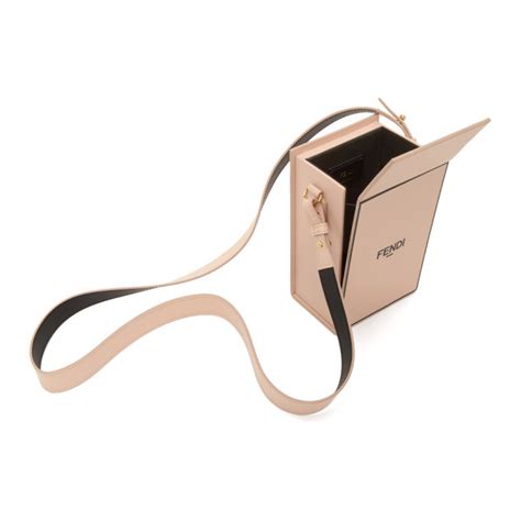 fendi pink vertical box bag|Fendi lunch box bag.